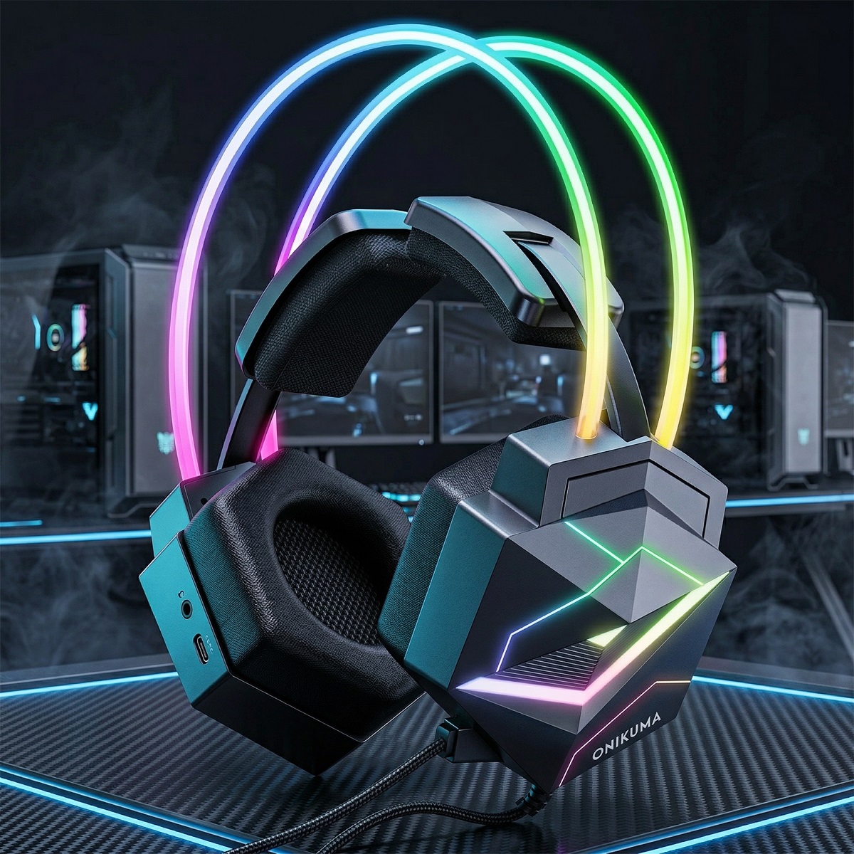 Gaming Headset Rgb - ONIKUMA Gaming Headset Wired Headset Player