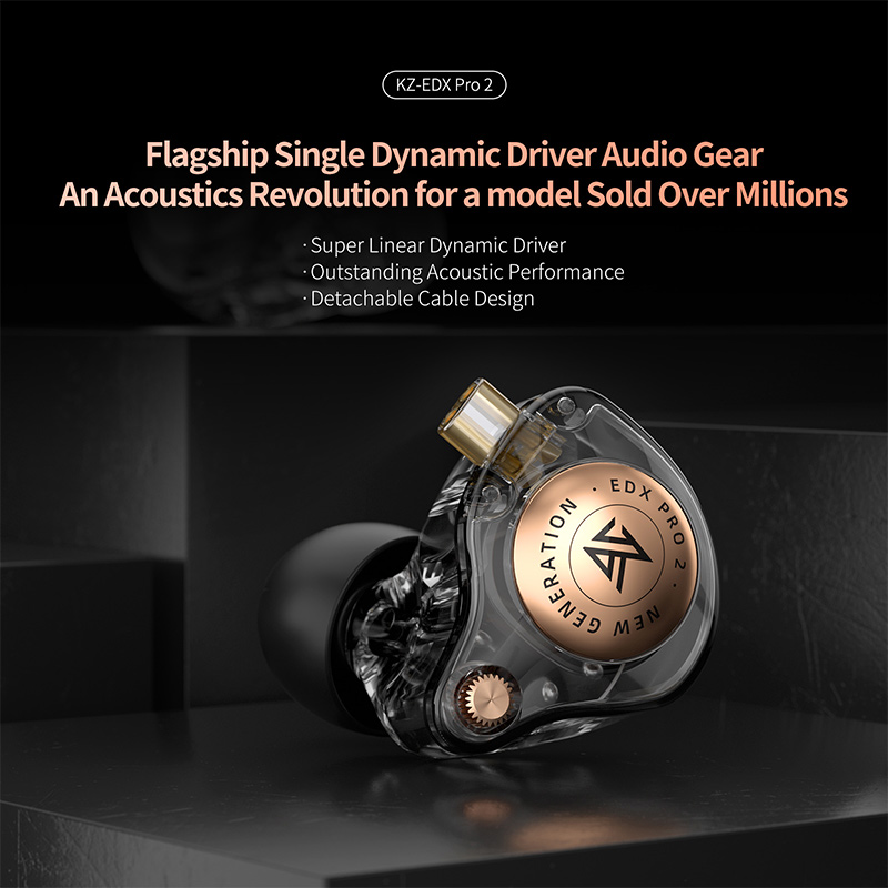 KZ EDX Pro 2 Ultra-linear Dyna - đánh giá và giá In Ear Monitor Iem