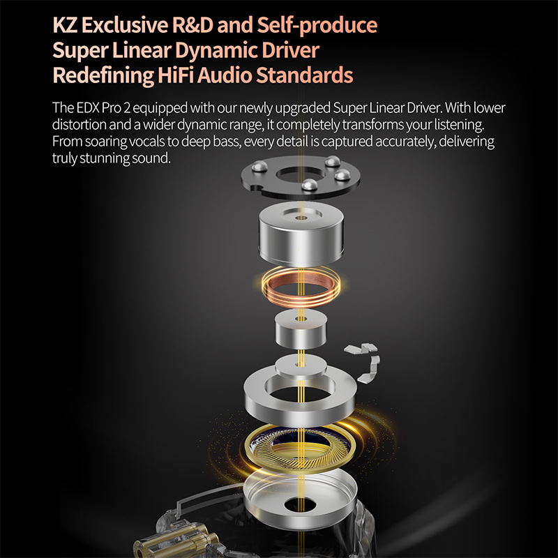 KZ EDX Pro 2 Ultra-linear Dyna - đánh giá và giá In Ear Monitor Iem