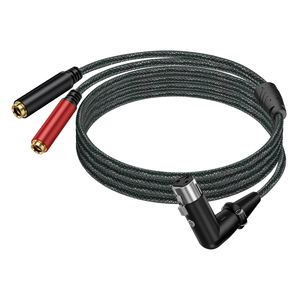 3Pin XLR Female To Dual 6.35mm - đánh giá và giá Earphone Splitter Jack