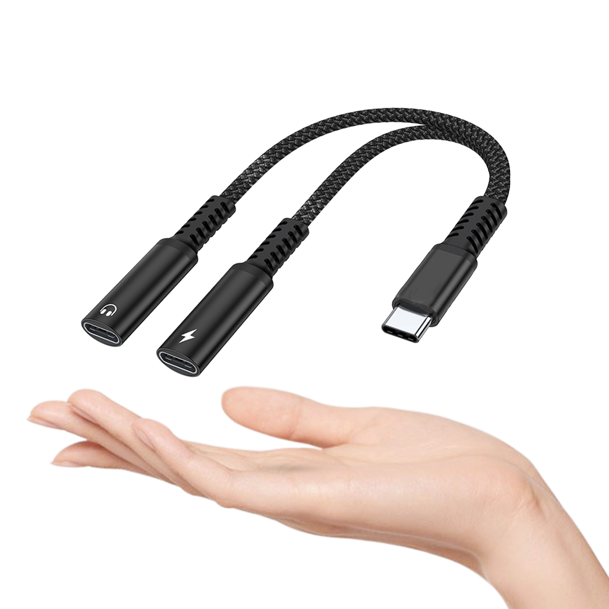 2 IN 1 USB C Splitter to Dual  - đánh giá và giá Earphone Splitter Jack