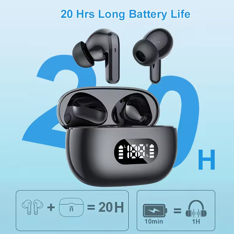 BT 5.4 TWS Ear Phone with LED  - đánh giá và giá Wireless Earbuds Tws
