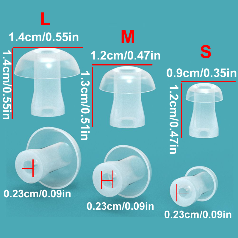 100pcs Ear Cap Cushion for Hea - đánh giá và giá Silicone Ear Tip Replacement