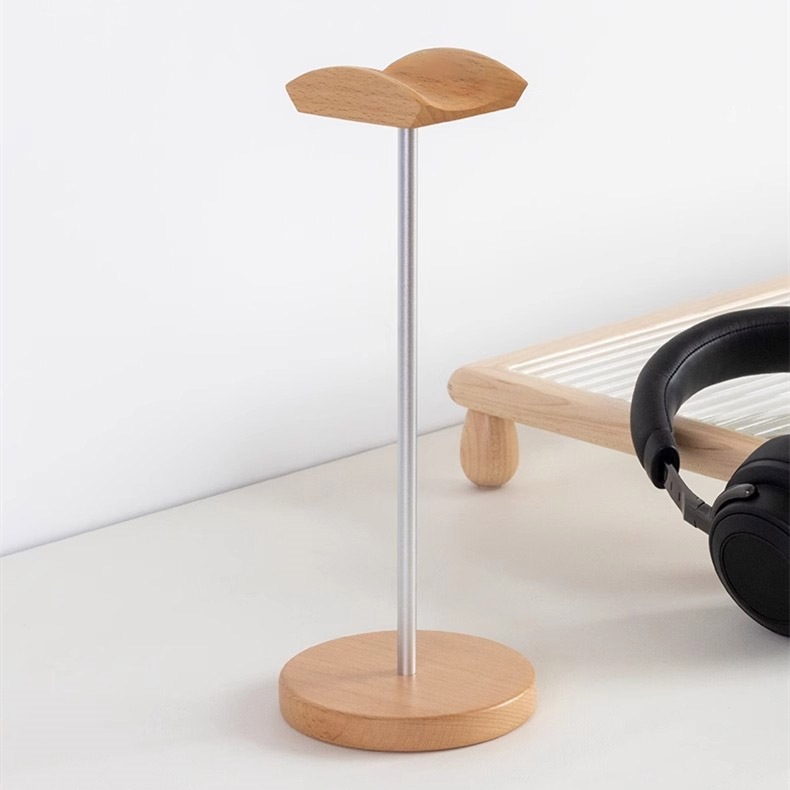 Black Walnut Wood & Aluminum H - đánh giá và giá Headphone Stand Desk