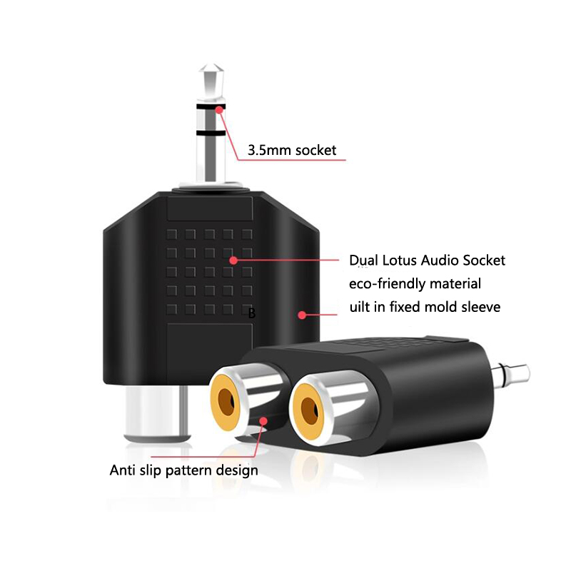 1/2/4pcs 3.5 mm Jack Stereo AU - đánh giá và giá Earphone Splitter Jack