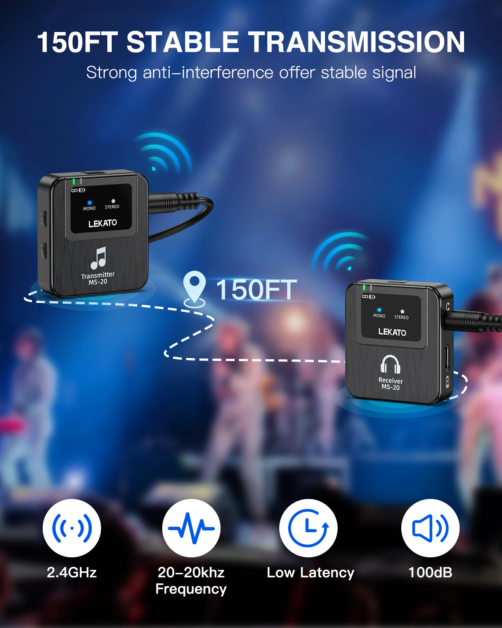 Lekato Wireless In-Ear Monitor - đánh giá và giá In Ear Monitor Iem
