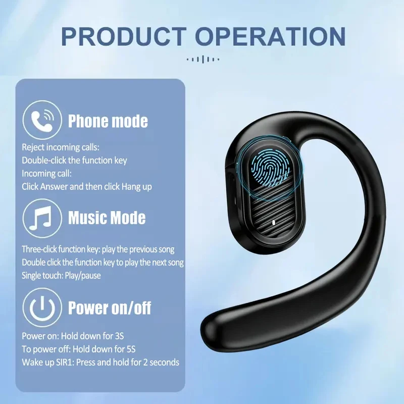 Bluetooth 5.4 Open Wireless Ea - đánh giá và giá Bluetooth Headset On Ear
