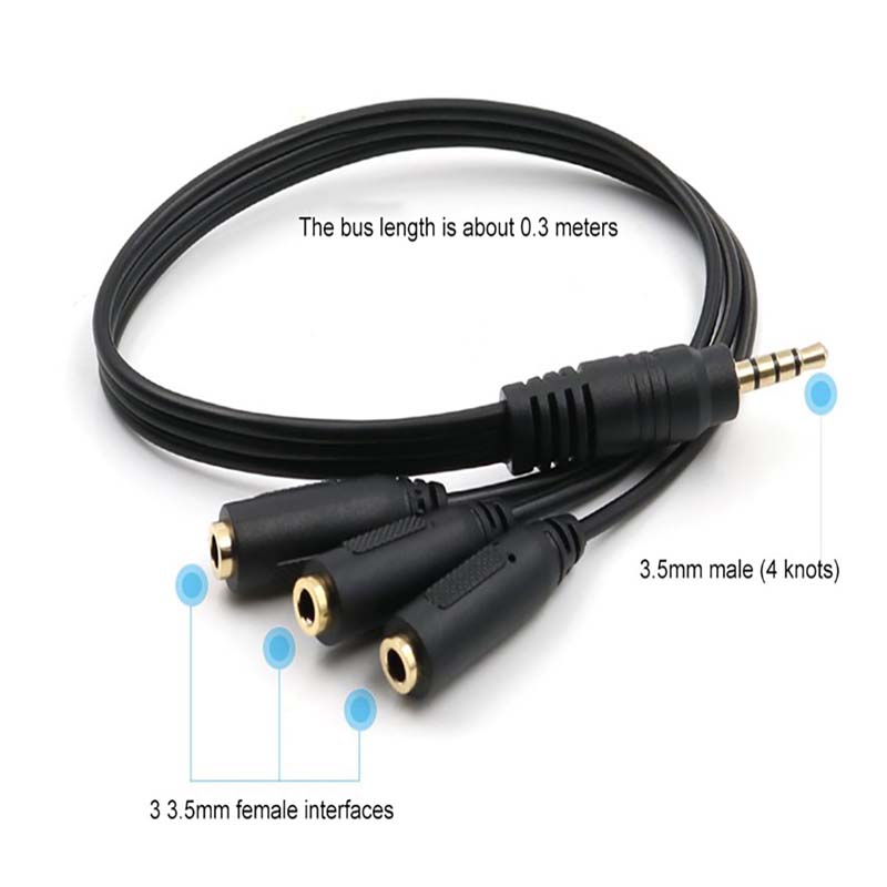 1Pc 3.5mm 3 Way Port Aux Multi - đánh giá và giá Earphone Splitter Jack