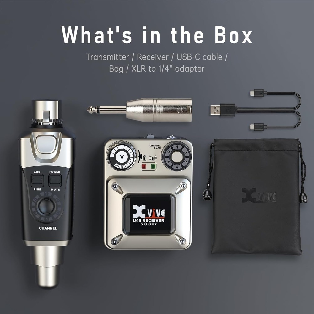 Xvive U45 Wireless in Ear Moni - đánh giá và giá In Ear Monitor Iem