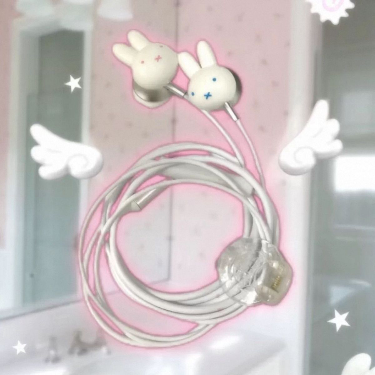 Vintage Cute Miffy Rabbit Wire - đánh giá và giá Usb C Earphone