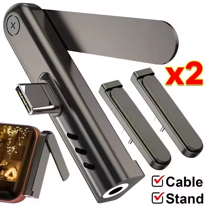 2/1PCS Portable USB C To 3.5mm - đánh giá và giá Headphone Stand Desk