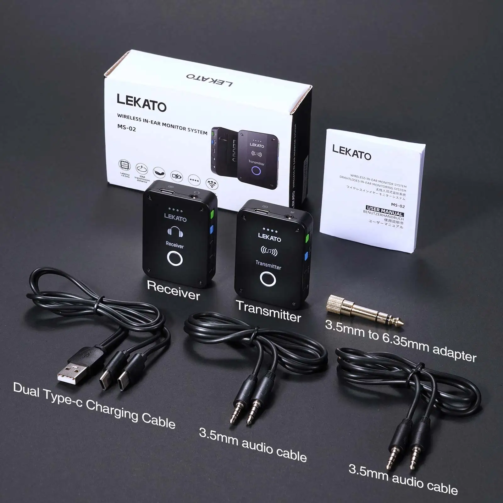Lekato Ms-02 Wireless Iem Syst - đánh giá và giá In Ear Monitor Iem