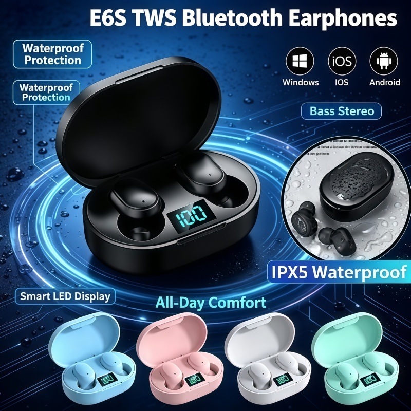 2026Hot-selling TWS E6S Fone B - đánh giá và giá Bluetooth Headset On Ear