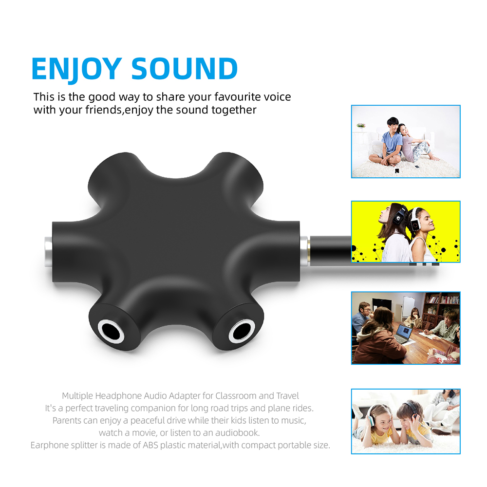 3.5mm Jack Earphone Audio Spli - đánh giá và giá Earphone Splitter Jack