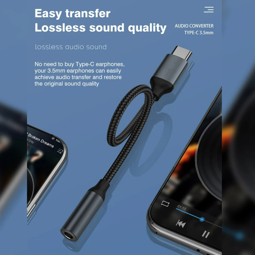 USB Type C To 3.5mm Audio Adap - đánh giá và giá Audiophile Headphone Wired