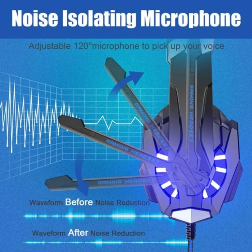 Gaming Headset Deep Bass Stere - đánh giá và giá Wired Earphone Mic