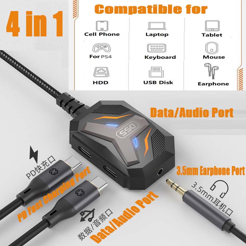 Type C Splitter USB C to 3.5mm - đánh giá và giá Earphone Splitter Jack