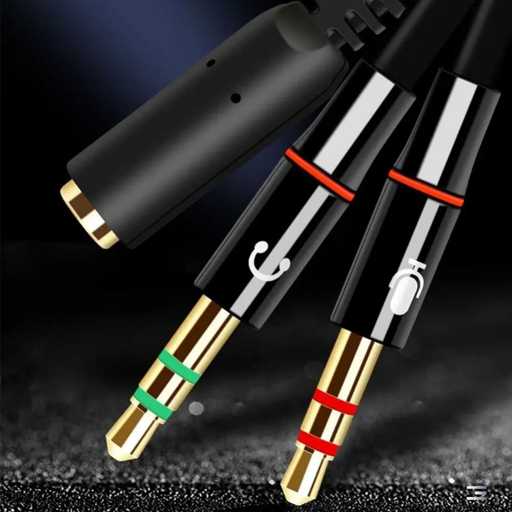 3.5mm Headphone Microphone Aud - đánh giá và giá Audio Splitter Y