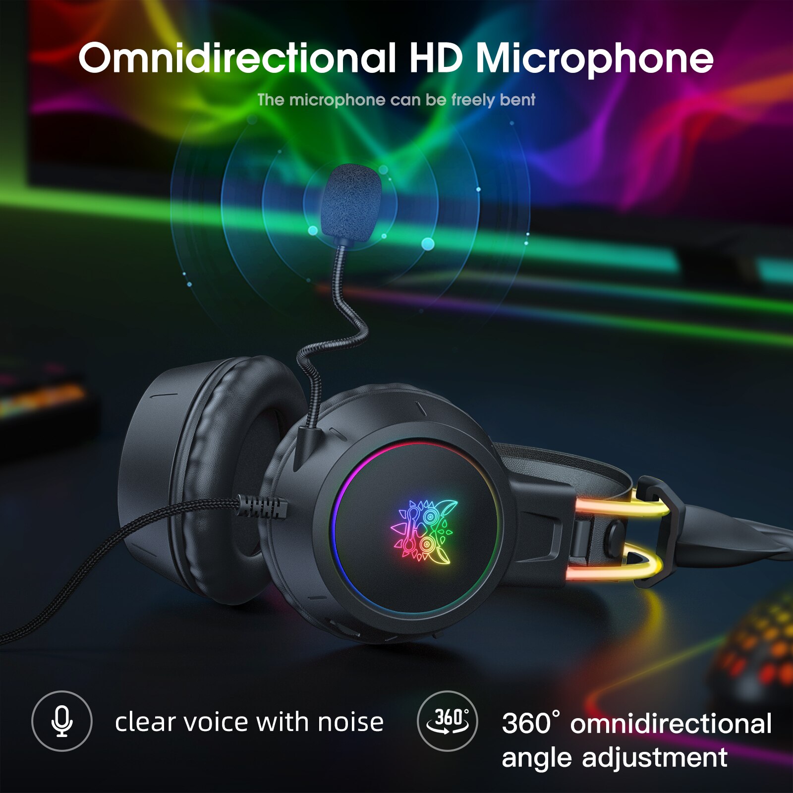 ONIKUMA Gaming Headset for 202 - đánh giá và giá Gaming Headset Rgb