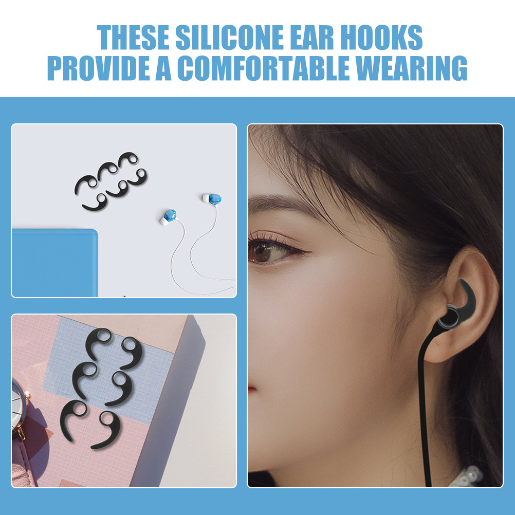 12Pcs Ear Hooks Silicone Sport - đánh giá và giá Silicone Ear Tip Replacement