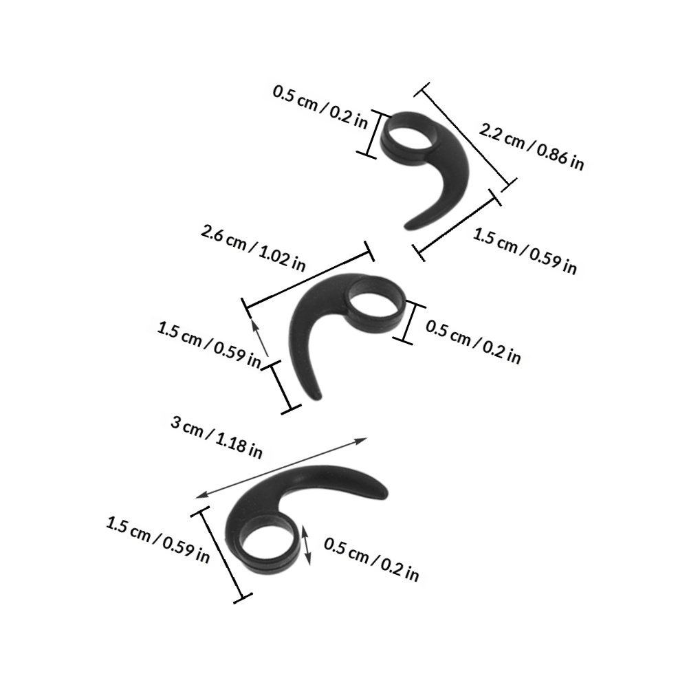 12Pcs Ear Hooks Silicone Sport - đánh giá và giá Silicone Ear Tip Replacement