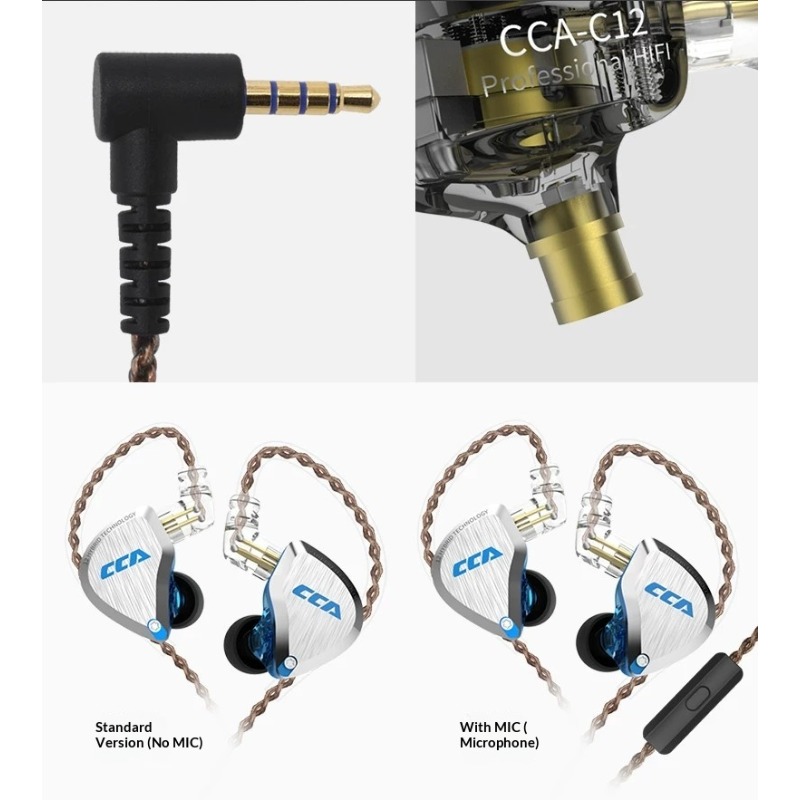 CCA C12 Earphones Hi-Fi Audiop - đánh giá và giá Audiophile Headphone Wired