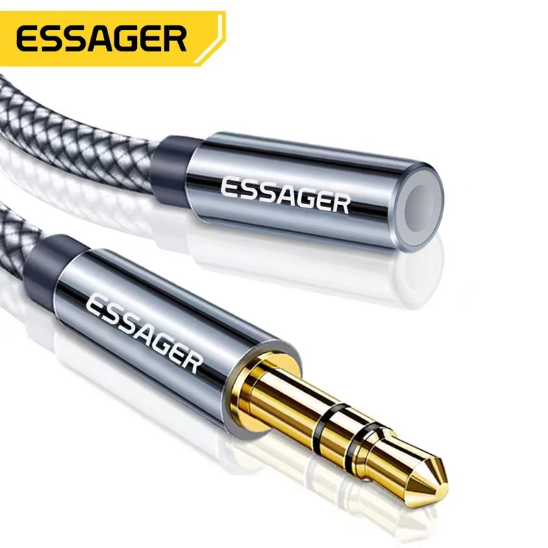 Essager 3.5mm Audio Aux Cable  - đánh giá và giá Earphone Splitter Jack