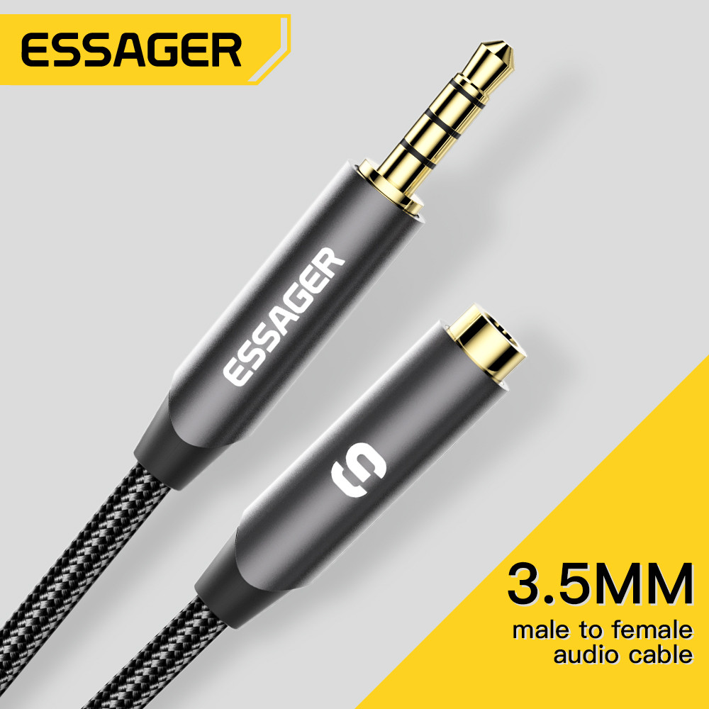ESSAGER Headphone Extension Ca - đánh giá và giá Earphone Splitter Jack