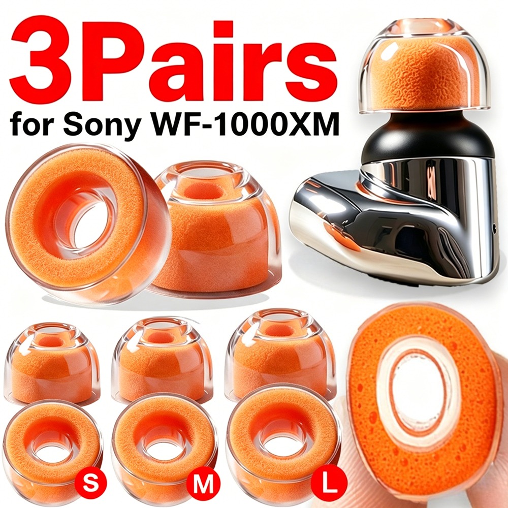 1-3Pairs for Sony WF-1000XM6/5 - đánh giá và giá Earphone Foam Tip