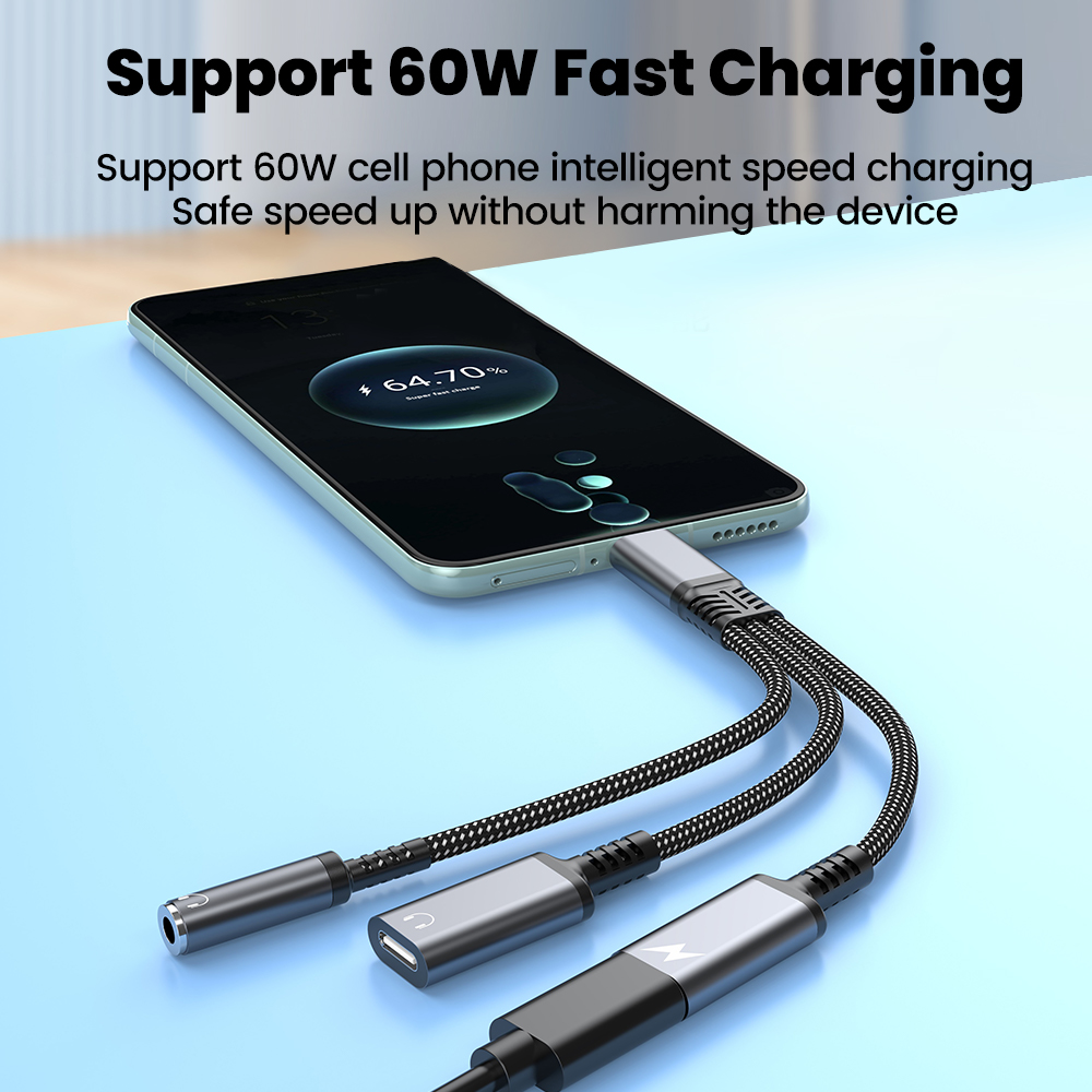 Type C Audio Adapter Cable 3in - đánh giá và giá Earphone Splitter Jack