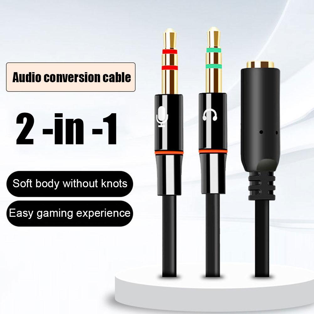 Headphone Microphone Audio Con - đánh giá và giá Audio Splitter Y
