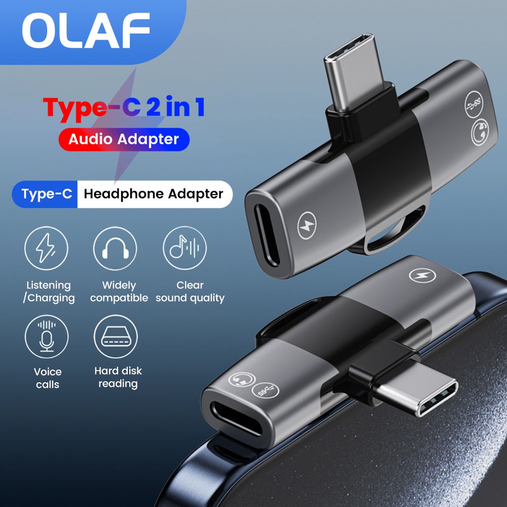 2 in 1 Type C Audio Adapter US - đánh giá và giá Earphone Splitter Jack