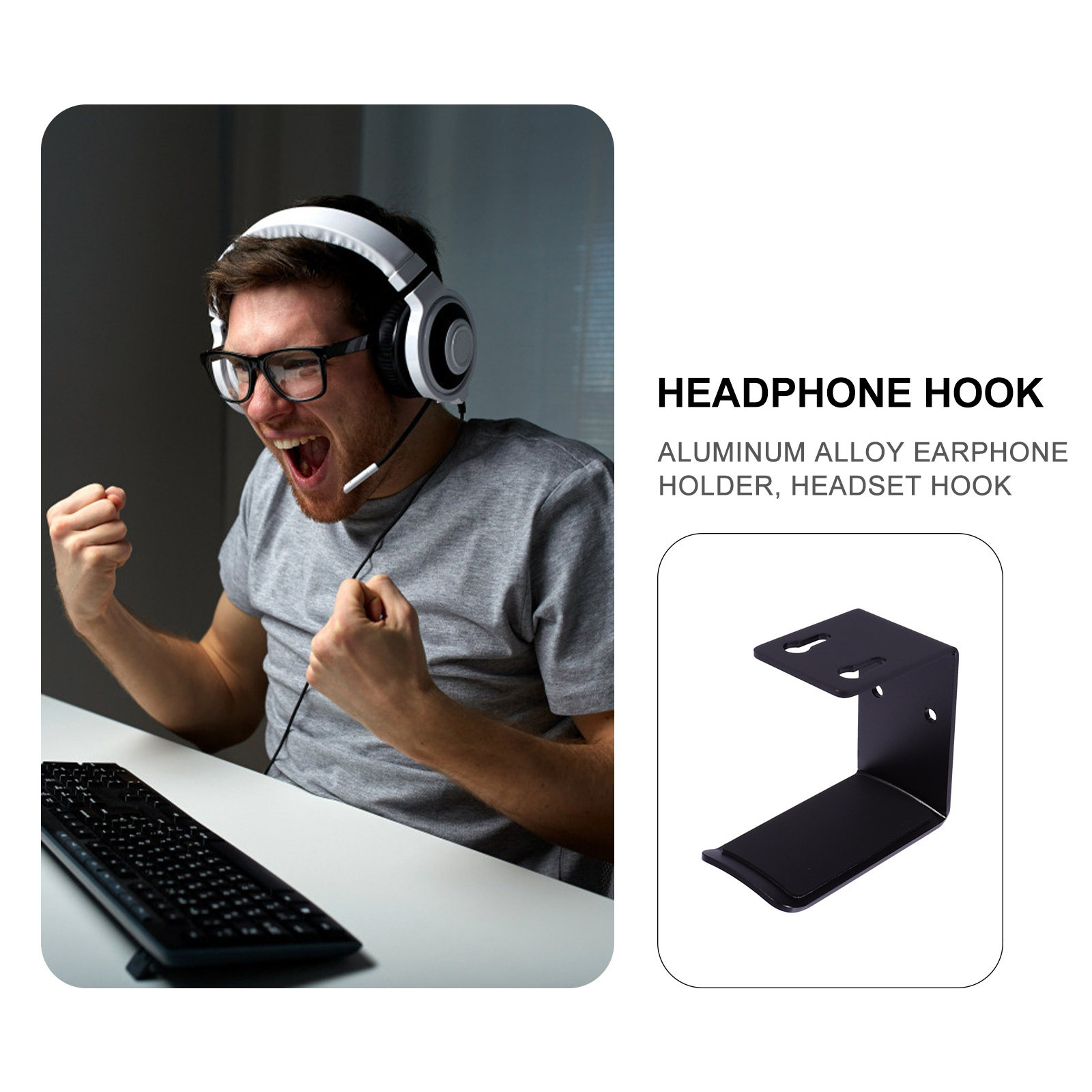 1Pcs Premium Aluminum Alloy He - đánh giá và giá Headphone Stand Desk