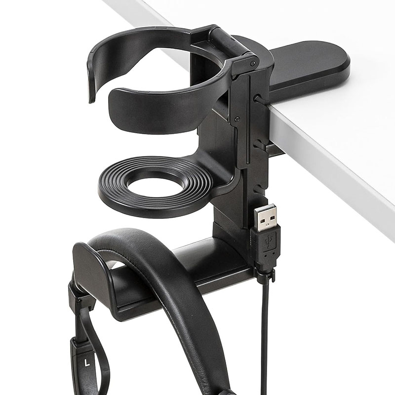 Desk Cup Holder with Headphone - đánh giá và giá Headphone Stand Desk